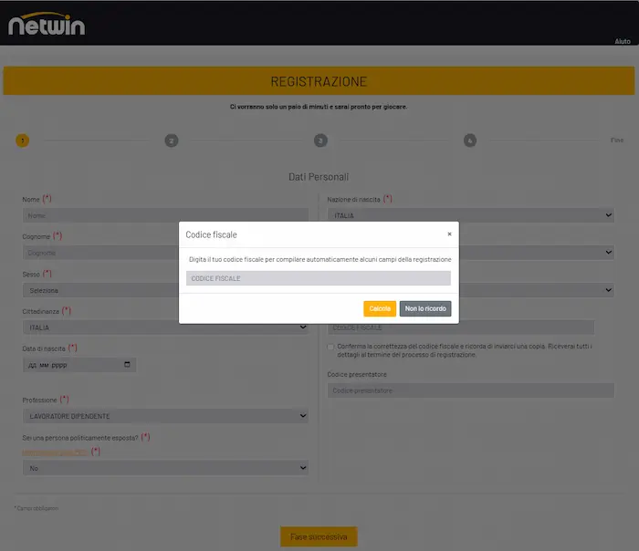 NetWin Casino registrati